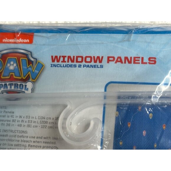 Nickelodeon Paw Patrol Curtains Panels W82"x63" fit 36"X48" window New Open Box - Picture 8 of 8